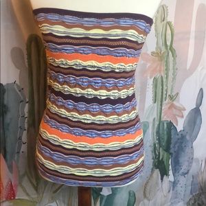 Missoni knit tube top